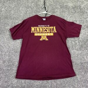 Minnesota Golden Gophers Shirt Mens Large Maroon NCAA Basketball TSI Sportswear